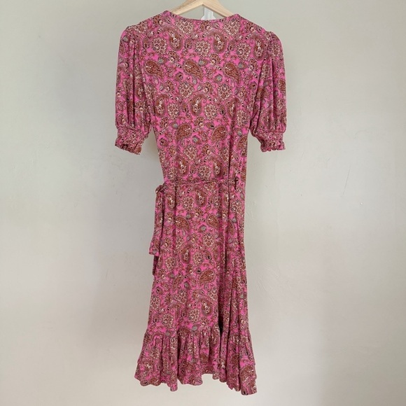 Boden Ruffle Wrap Jersey Mini Dress - Picture 3 of 6